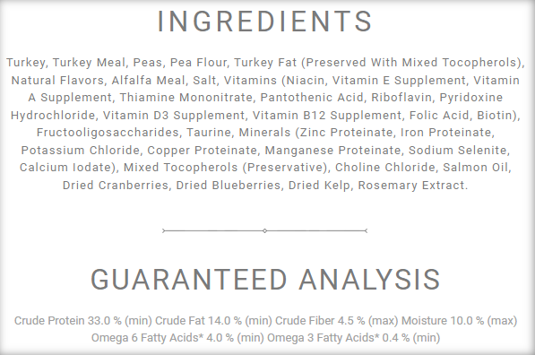 Market Fresh Turkey Recipe Dry Cat Food 3.5 lb