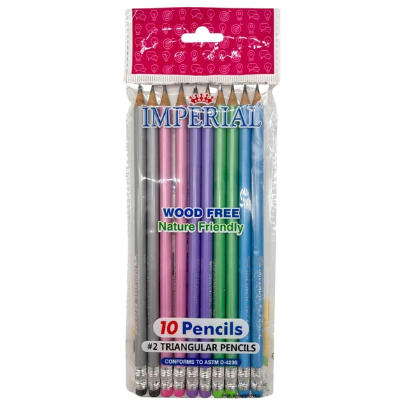 10PK PRE-SHA #2 TRIANGLE PENCIL