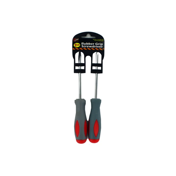 RUBBER GRIP SCREWDRIVER SET