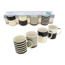S/4 12OZ NEW BONE CHINA MUG