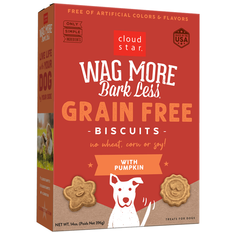Grain Free Biscuits with Pumpkin Crunchy Treats for Dogs 14 oz