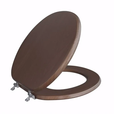 WOOD TOILET SEAT DARK OAK