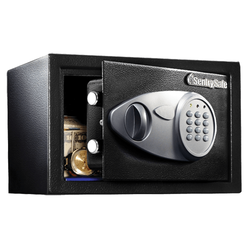 Sentry Safe Security Safe Black Gloss Steel Includes Bolt Down Kit X041E