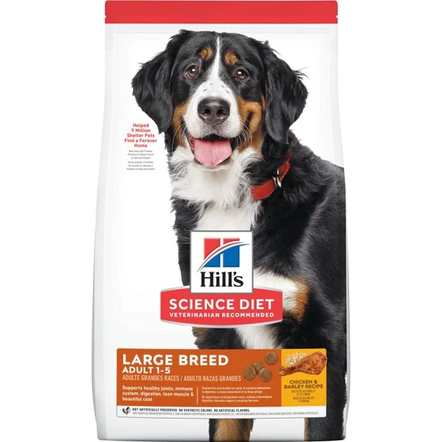 Adult 1-5 Large Breed Chicken & Barley Recipe Dry Dog Food 35 lb