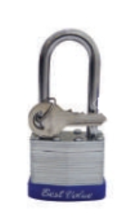 2PC 40MM LAMINATED PADLOCK BLISTER
