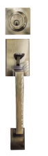 SINGLE CYLINDER ENTRANCE LOCKSET - ANTIQUE BRASS