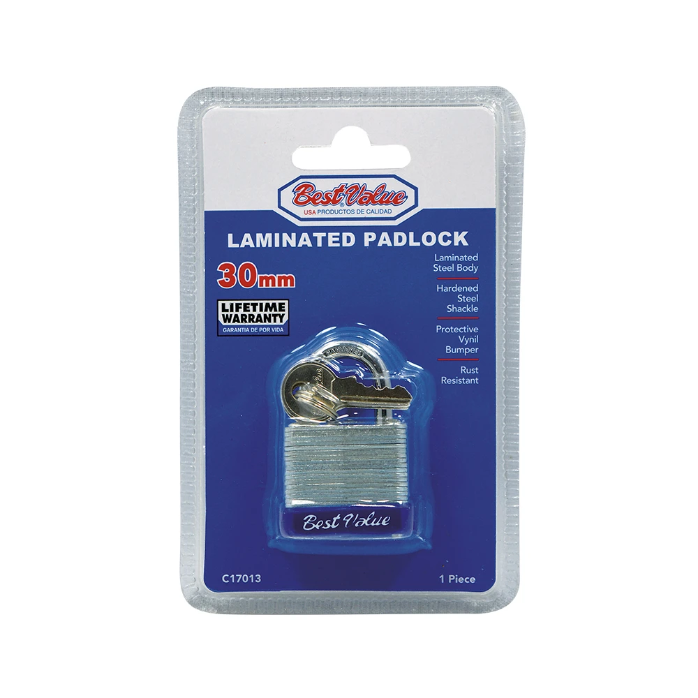 30MM LAMINATED PADLOCK BLISTER