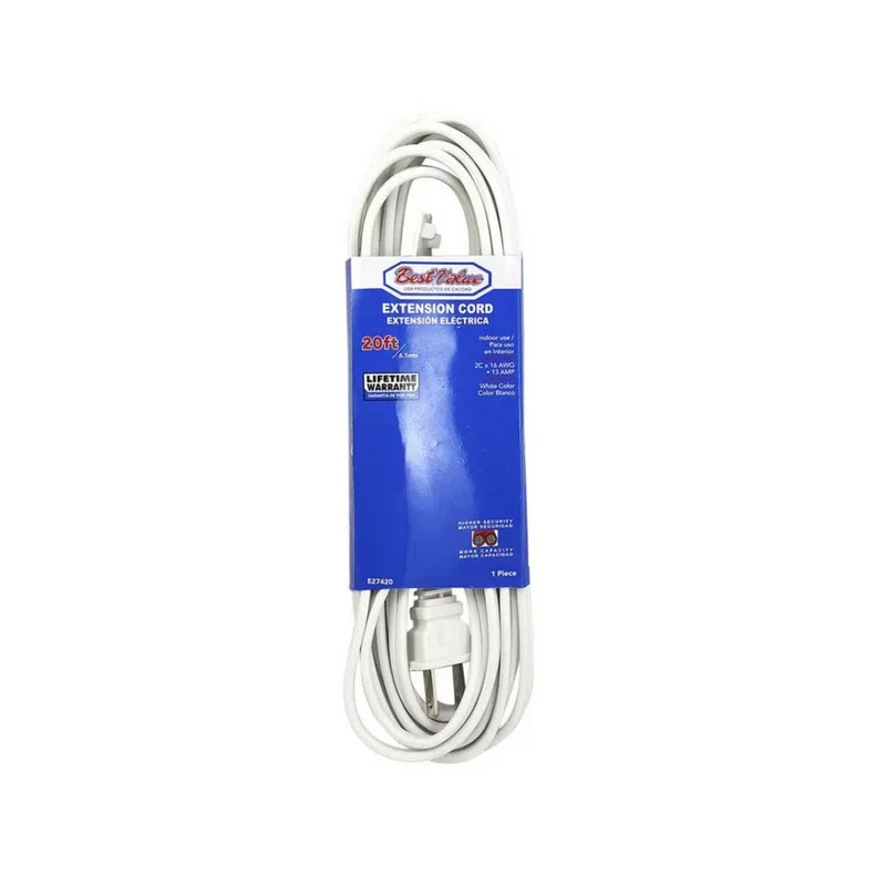 20' UL WHITE EXTENTSION CORD