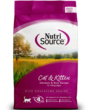Cat & Kitten Chicken & Rice Recipe with Wholesome Grains Dry Cat Food 1.5 lb