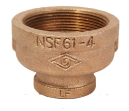GALVANIZED RED COUPLING 3/8X1/4