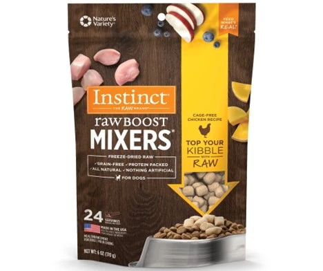 Raw Boost Mixers Cage-Free Chicken Recipe Freeze-Dried Dog Food Topper 6 oz