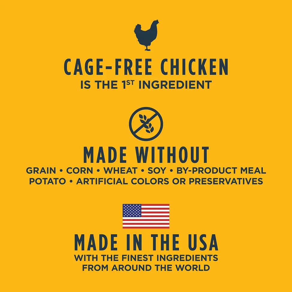 Raw Boost Grain-Free Recipe Real Chicken Recipe Kibble+Raw Freeze-Dried Dry Cat Food 5 lb