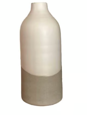 VASE 14X33X14 WHITE