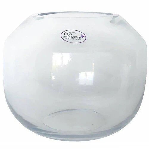 CLEAR GLASS VASE