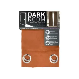 1PC SOLID SHINY BACKING BLACKOUT CURTAIN