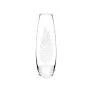 25CM GLASS VASE LEAF PATTERN