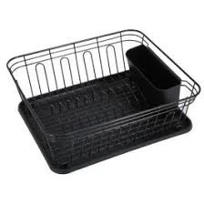 DISH RACK W/ PLASTIC TRAY