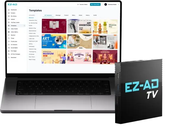 ez-ad tv digital signage affordable solutions