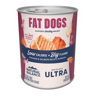 Fat Dogs Chicken & Salmon Recipe in Broth Canned Dog Food 13 oz