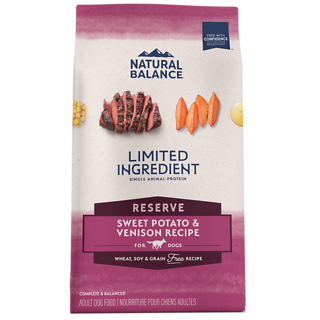 Limited Ingredient Reserve Sweet Potato & Venison Recipe Grain-Free Dry Dog Food 4 lb
