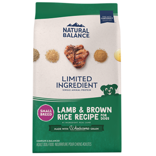 Limited Ingredient Small Breed Lamb & Brown Rice Recipe with Wholesome Grain Dry Dog Food 4 lb