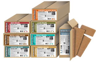 Beef Recipe Bulk Meal Bars Frozen Raw Diet for Dog 25 lb