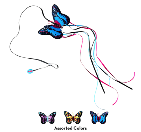 Purrsuit Teaser Butterfly Cat Toy Assorted Colors