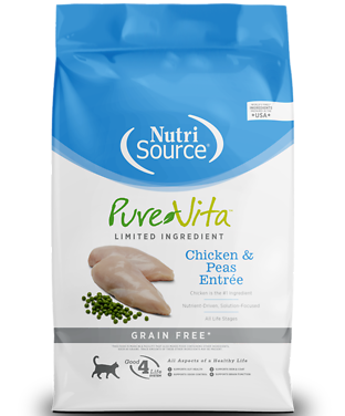 Chicken & Peas Entrée Grain-Free Dry Cat Food 12 lb
