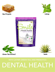 Smile Dental Support Soft Chews Cat Supplement 2 oz
