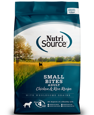 Small Bites Chicken & Rice Recipe with Wholesome Grains Dry Dog Food 12 lb