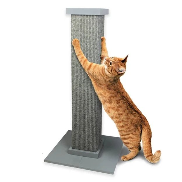 The Ultimate Scratching Post Gray 32"