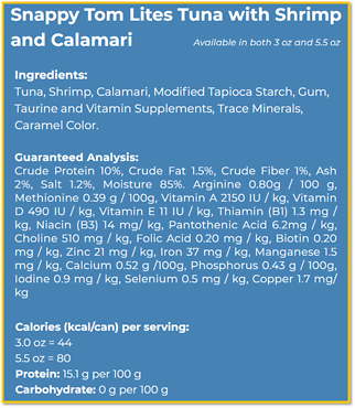 Lites Tuna with Shrimp & Calamari Canned Cat Food 3 oz