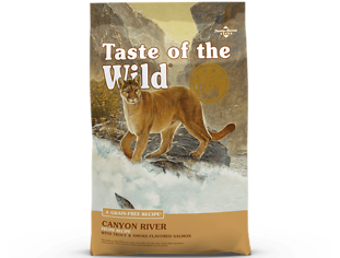 Canyon River Feline Recipe with Trout & Smoke Flavored Salmon Grain-Free Dry Cat Food 14 lb