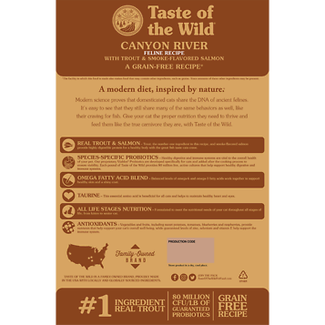 Canyon River Feline Recipe with Trout & Smoke Flavored Salmon Grain-Free Dry Cat Food 5 lb
