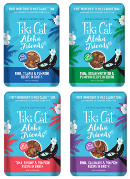 Tiki Cat Aloha Friends Variety Pack Wet Cat Food Pouches 3 oz | 12 Pack