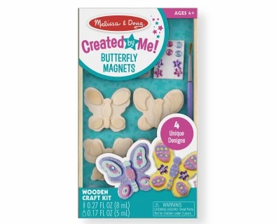 Butterfly Wooden Magnets 4 Pack