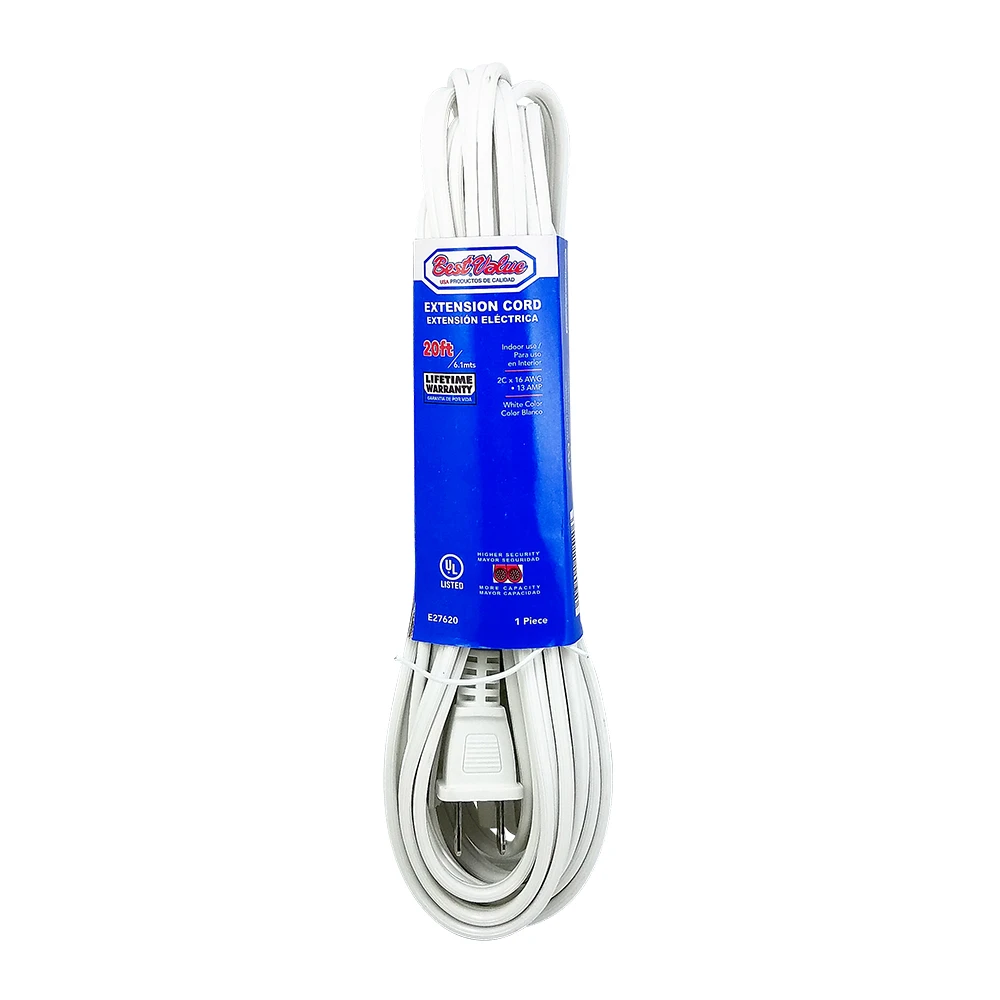 25' UL WHITE EXTENTSION CORD