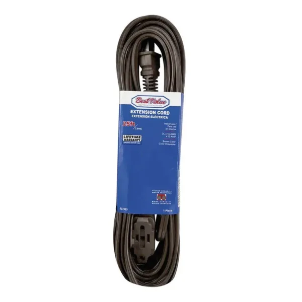 25' UL BROWN EXTENTSION CORD