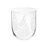 14CM GLASS VASE LEAF PATTERN
