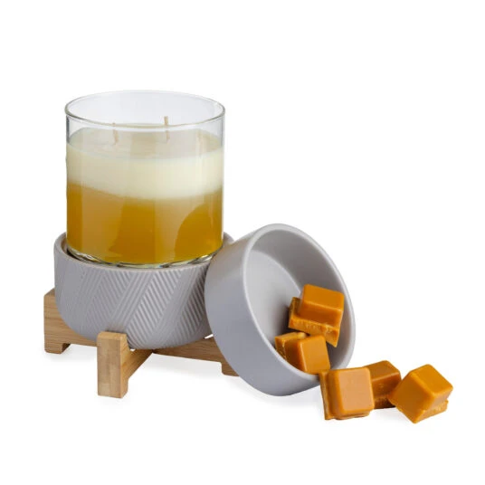 2-IN-1 CLASSIC WARMER WOODED PEDESTAL