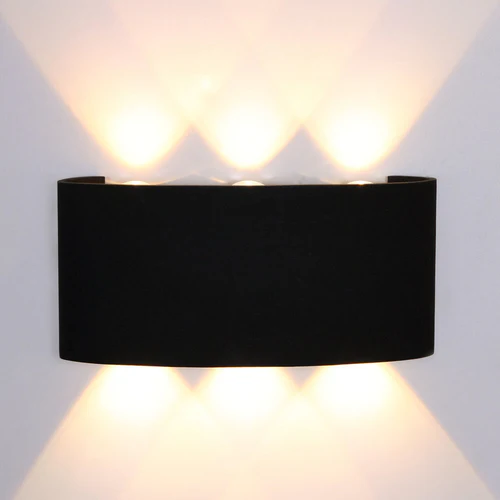 WALL LAMP - DECORATIVE - OUTDOOR - 6W - BLACK