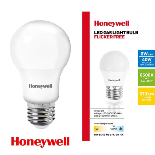 BULB G45 E27 6W LED 6500K