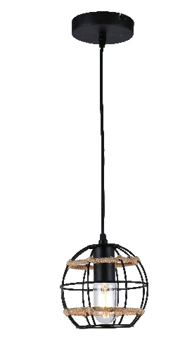 DECORATIVE HANGING CEILING LIGHT - 40W - BLACK