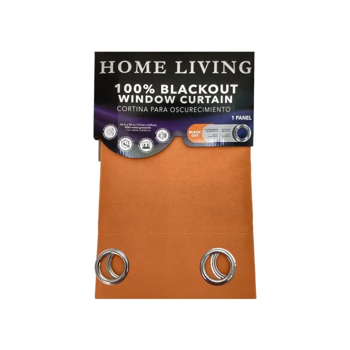 MICROFIBER + BLACK PANEL W/ GROMMETS - ORANGE
