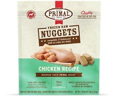 Frozen Raw Nuggets Chicken Recipe Complete & Balanced Dog Food 3 lb