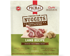 Frozen Raw Nuggets Lamb Recipe Complete & Balanced Dog Food 3 lb