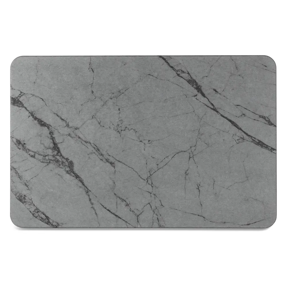 DIATOMITE MARBLED BATH MAT GREY