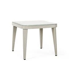 TABLE - 90X90cm - BEIGE - WITHOUT GLASS