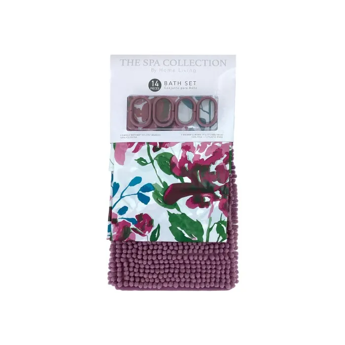 14PCS BATH MAT SET