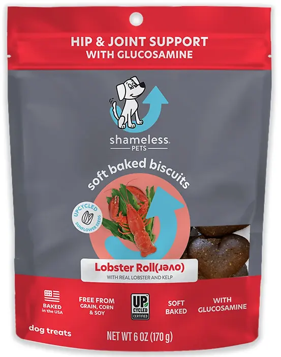 Lobster Roll(Over) with Real Lobster & Kelp Soft Baked Biscuits for Dog's 6 oz